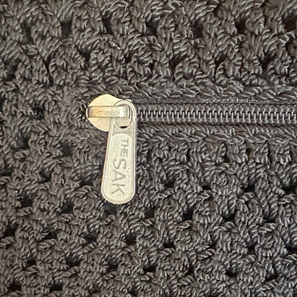 The Sak Black Crochet Crossbody Bag with Braided Strap - Picture 3 of 4